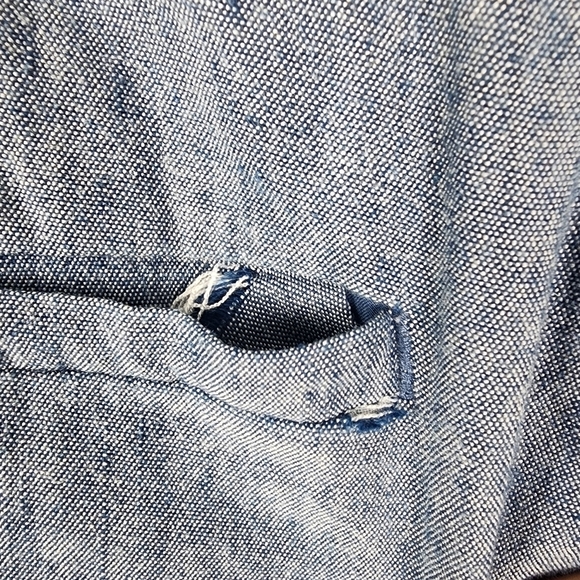 J. Jill Linen Stretch Straight Leg Pull On Pants SIZE Large - Picture 3 of 6